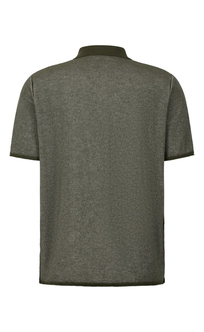 Supersoftes Strick-Polo feinster Baumwolle, Doubleface, Relaxed Fit