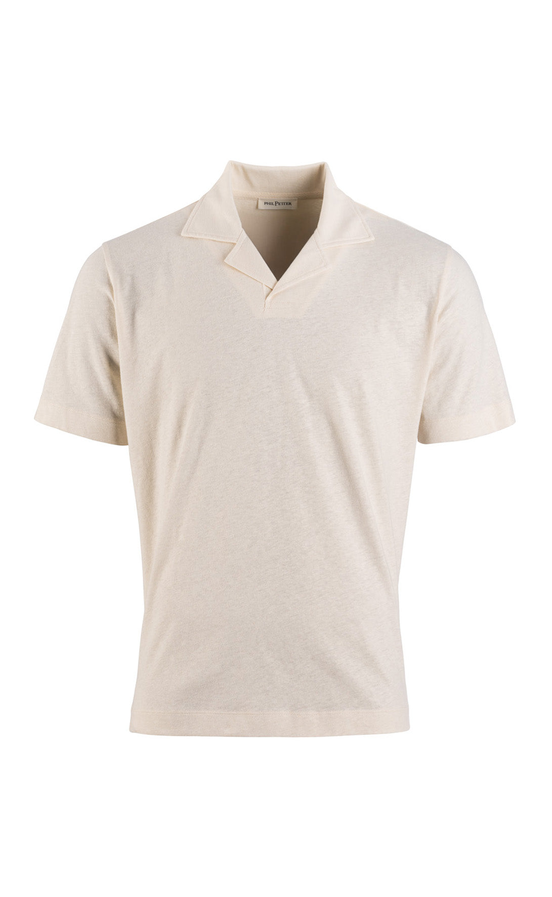 Polo aus kühlender Baumwoll-Leinen Mischung, legere Passform