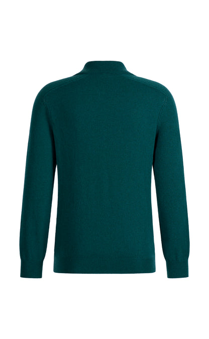 Supersoftes Langarm-Polo ohne Nähte aus langlebigem Kaschmirmix, relaxed fit