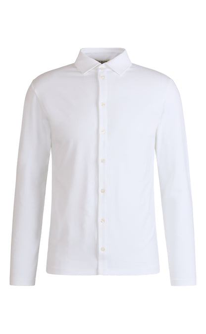 Hemd aus Premium Jersey, langarm