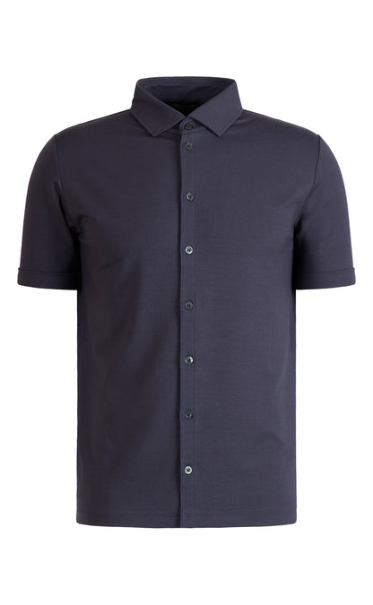 Hemd kurzarm aus Viskose Premium Jersey