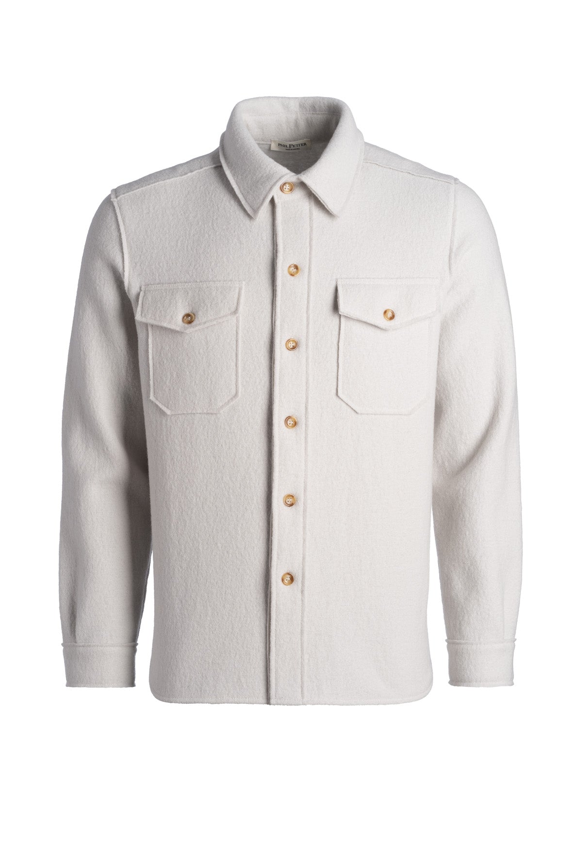 Overshirt aus Merino-Wollwalk