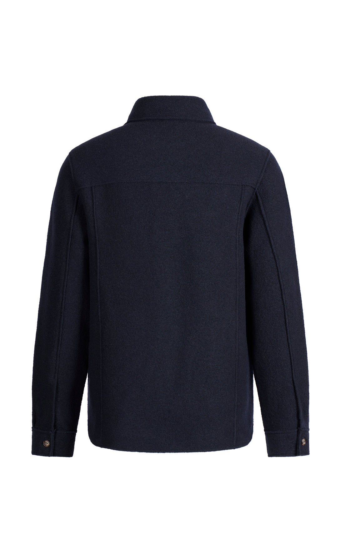 Outdoor-Overshirt aus reinem Merino-Wollwalk, relaxed fit