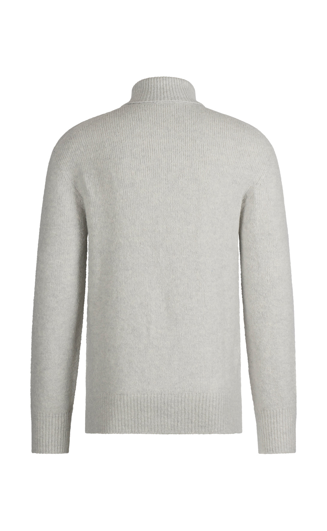 Seamless gestrickter Rollkragen-Pullover aus supersoftem Tweedgarn, relaxed fit