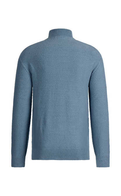 Nahtfreier Rollkragen-Pullover aus hautfreundlicher Winterbaumwolle, relaxed fit