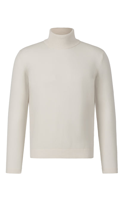 Super komfortabler Rollkragen-Pullover aus Merinowolle mit funktionalem Stretchanteil, regular fit