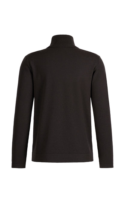 Super komfortabler Rollkragen-Pullover aus Merinowolle mit funktionalem Stretchanteil, regular fit