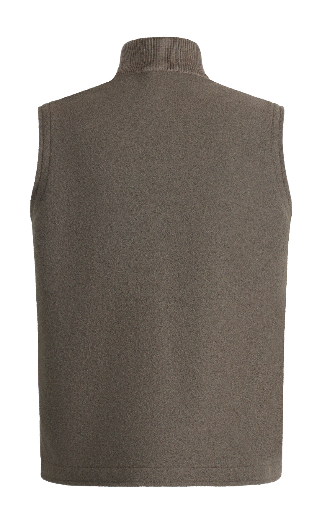 Zippgilet aus reinem Outdoor-Merino-Wollwalk, relaxed fit