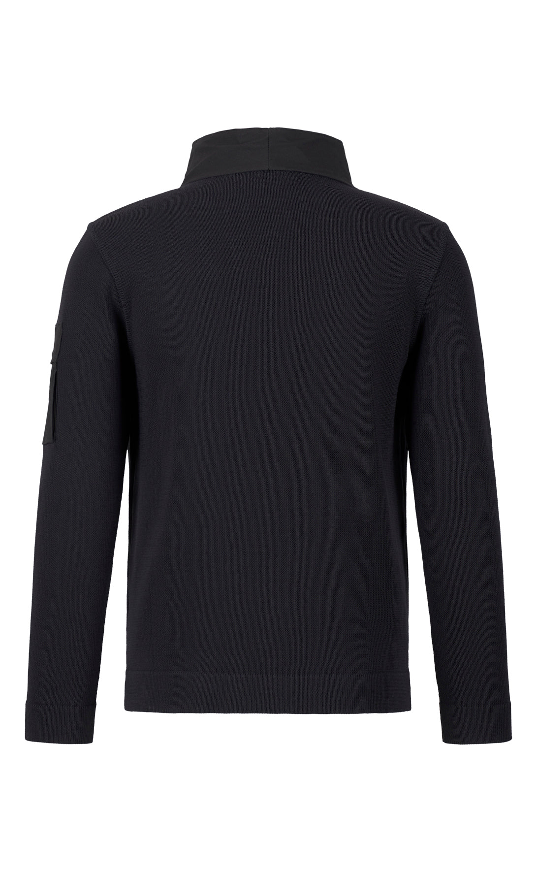 Hybrid-Zipptroyer aus technischem Baumwoll-Effektgarn, Relaxed Fit