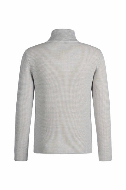 Zipptroyer aus 10.000 Meter feinster Merinowolle, regular fit