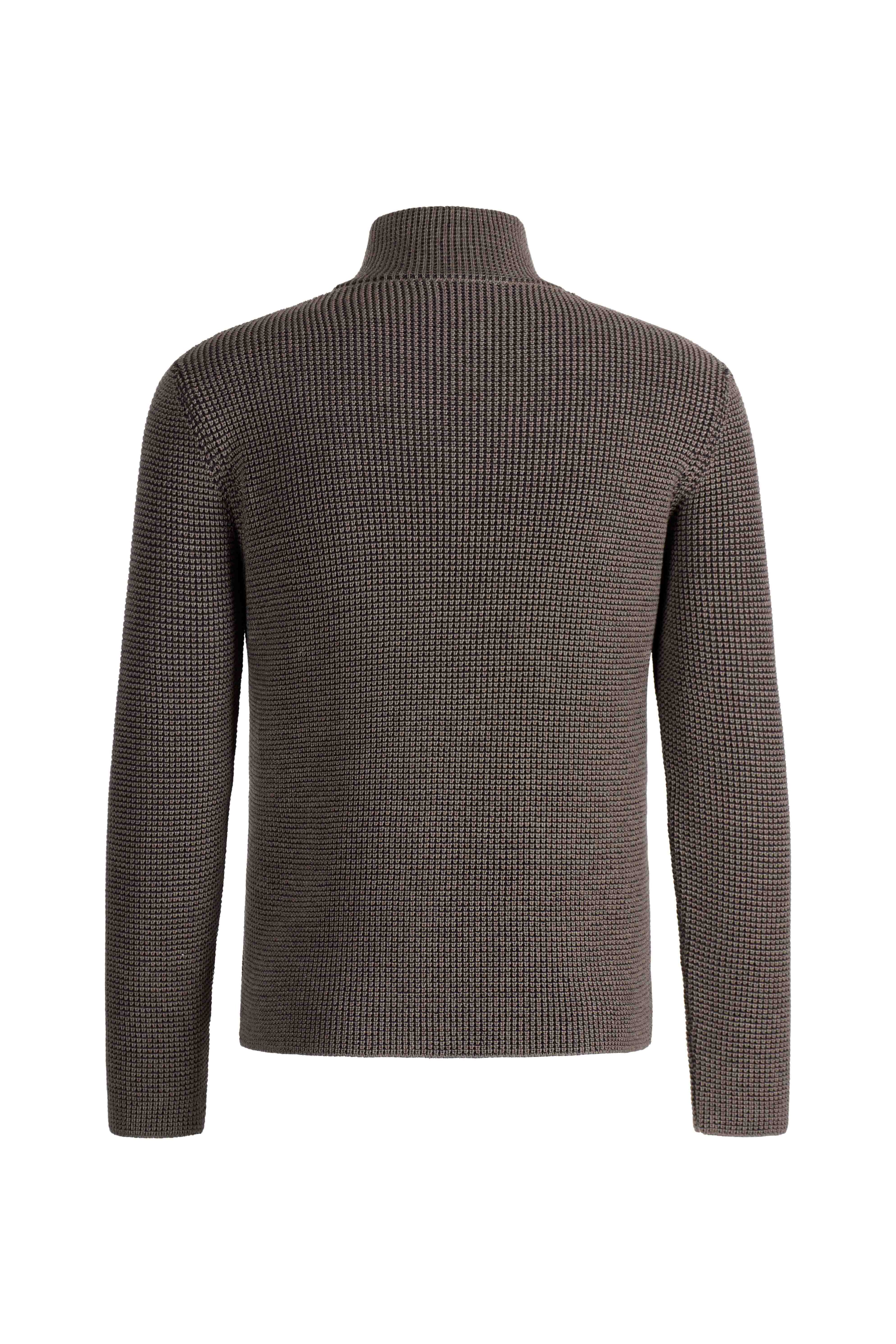 Zipptroyer aus 10.000 Meter feinster Merinowolle, regular fit