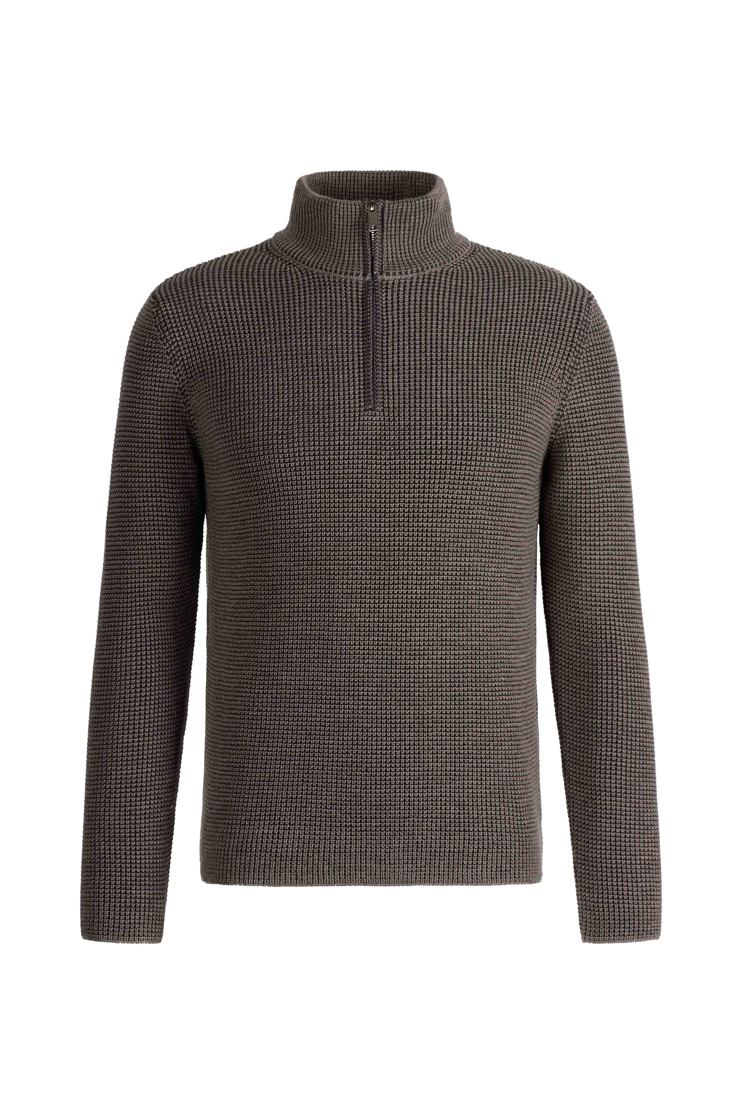 Zipptroyer aus 10.000 Meter feinster Merinowolle, regular fit