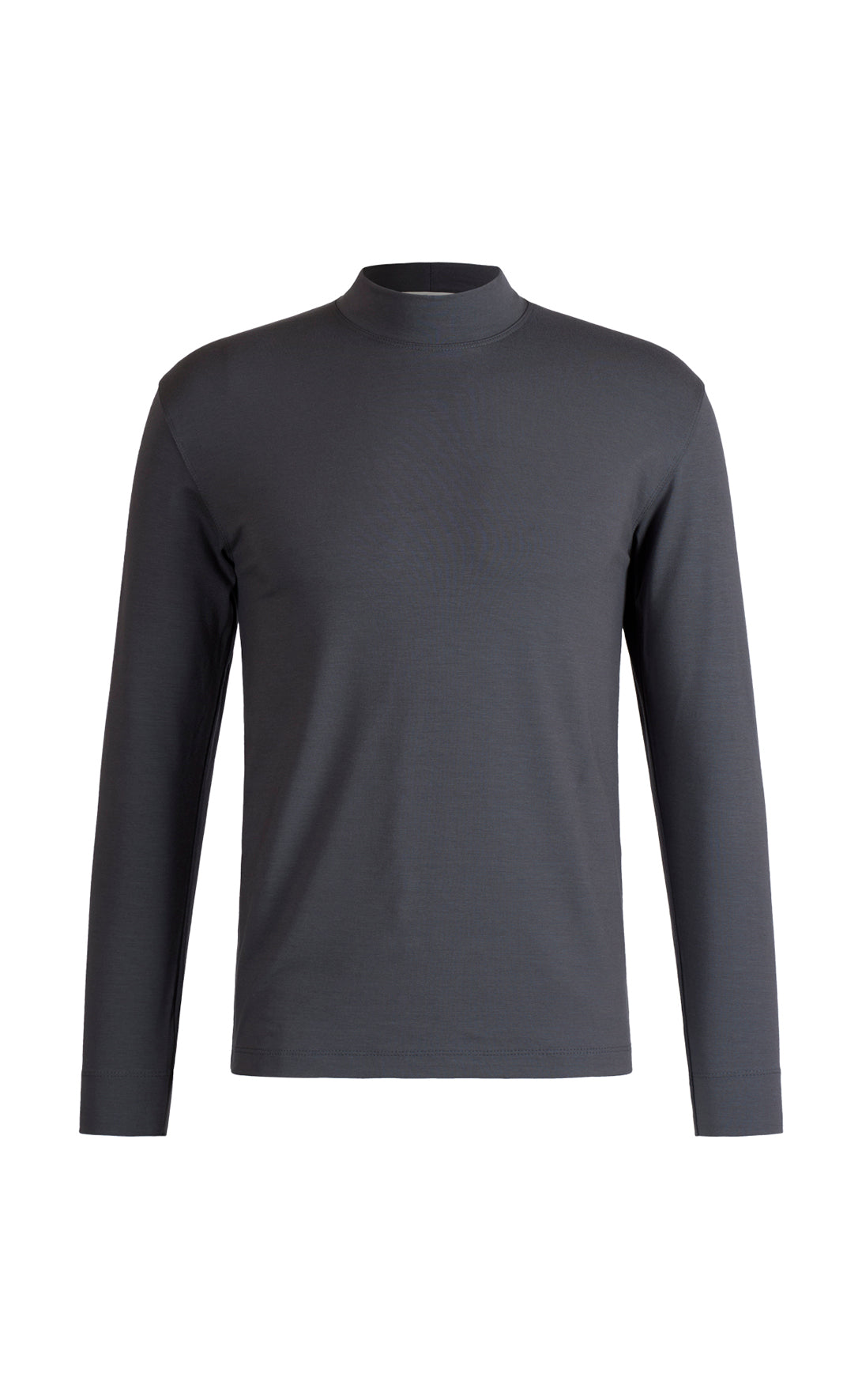 Stehkragen Shirt, langarm, Viskose stretch