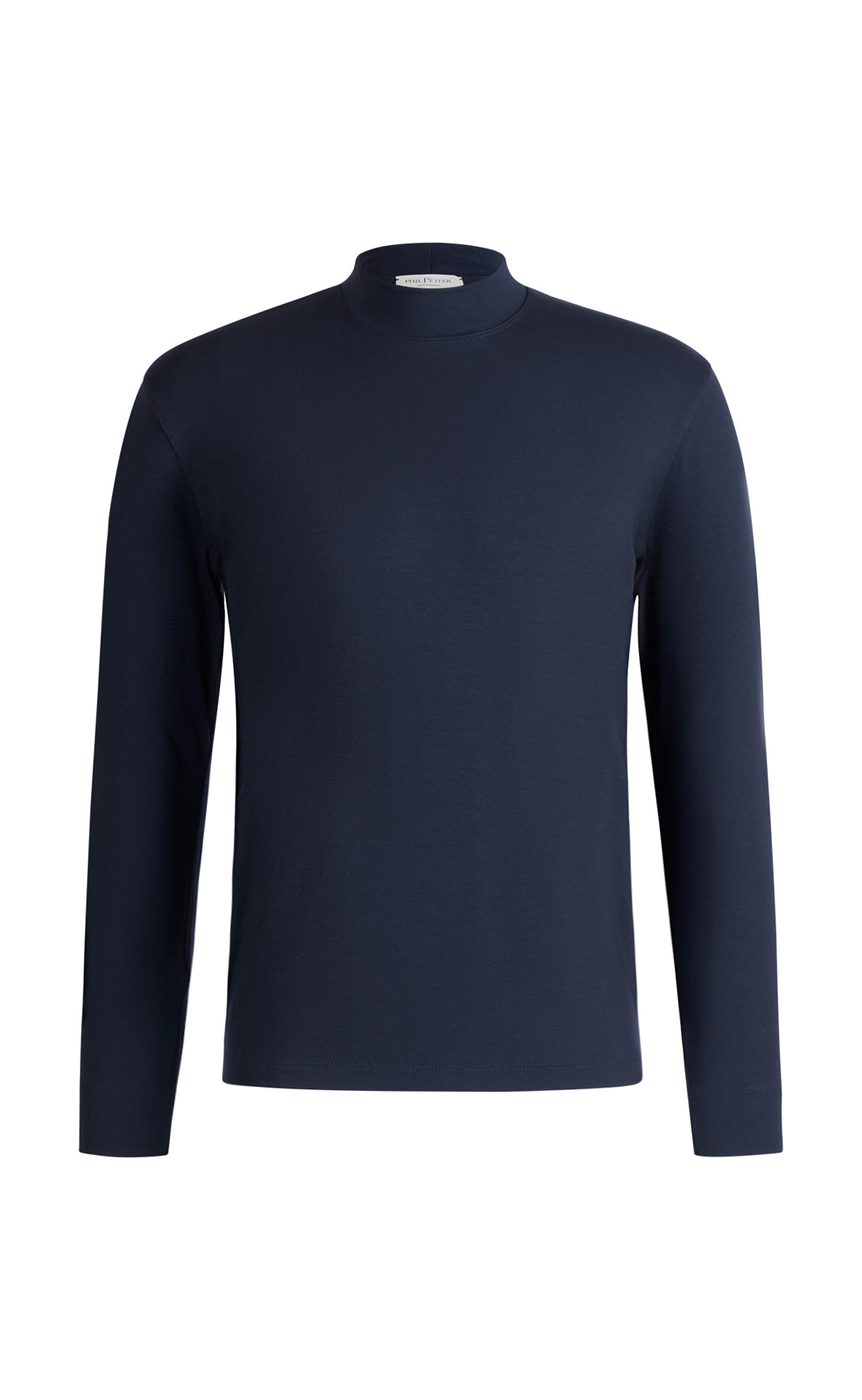 Stehkragen Shirt, langarm, Viskose stretch
