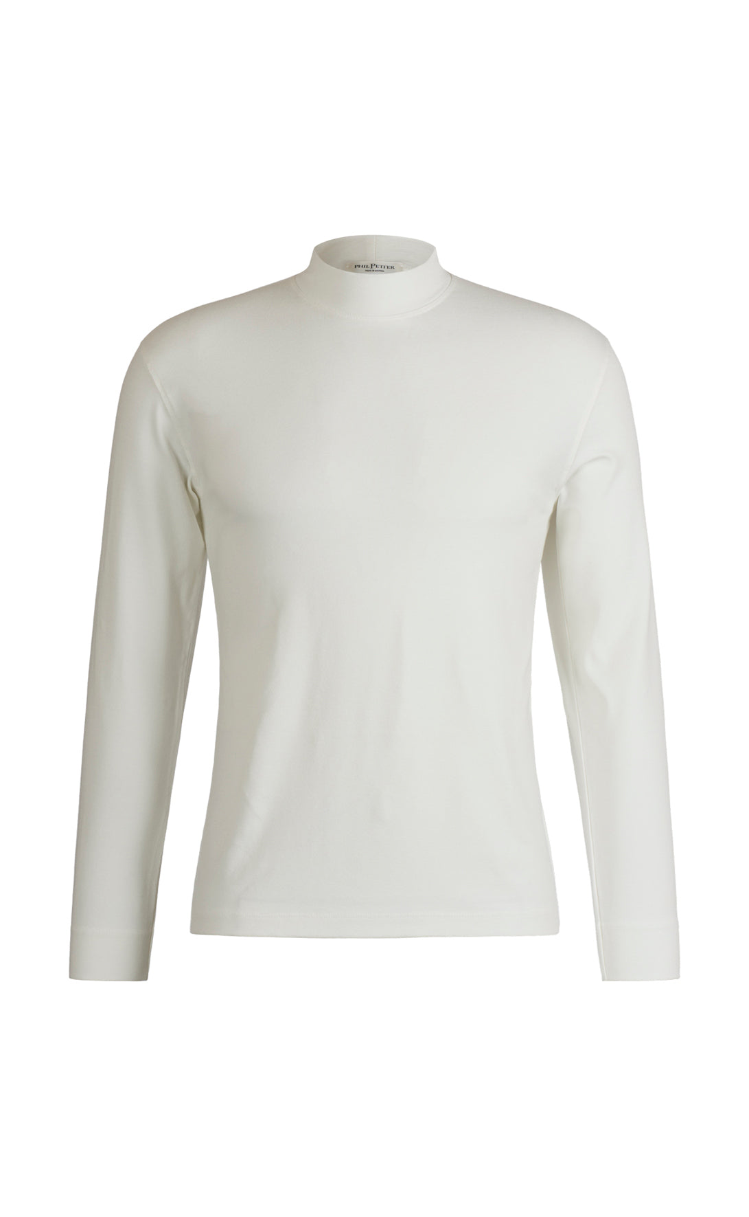 Stehkragen Shirt, langarm, Viskose stretch