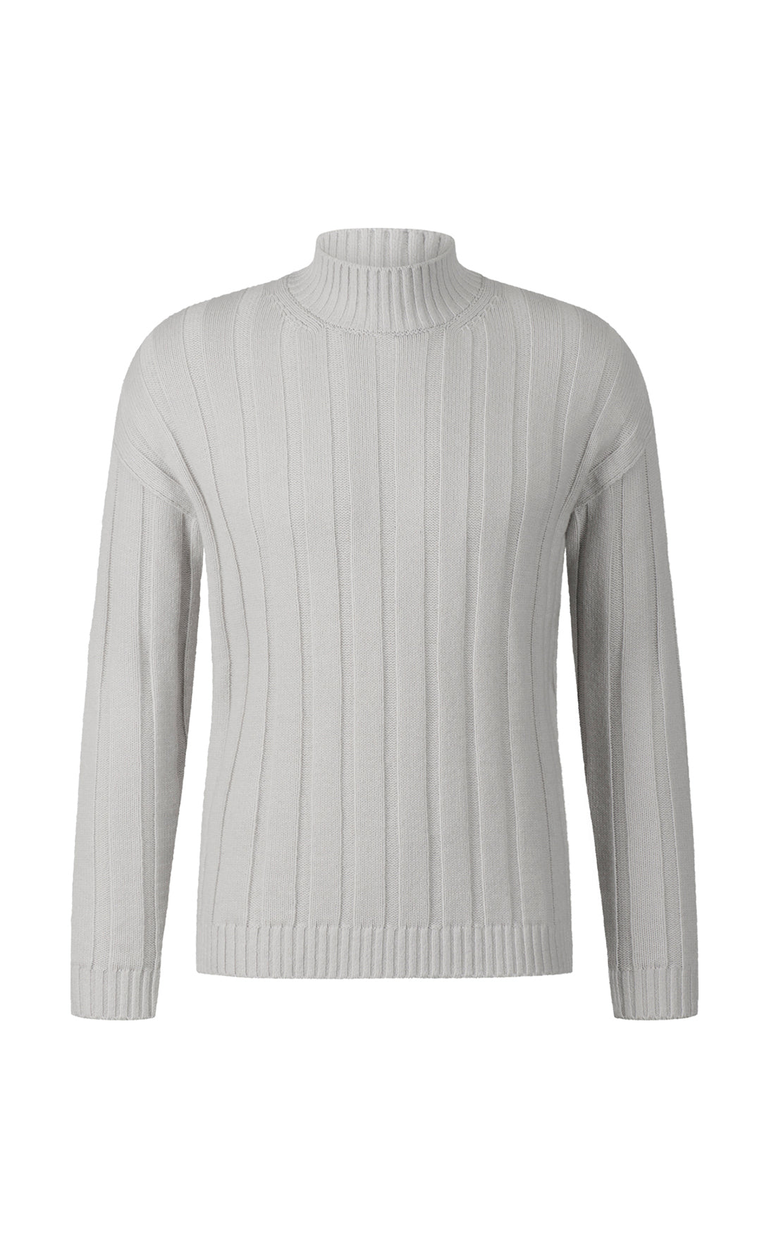 Edler Stehkragen-Pullover aus weichem, langlebigem Kaschmirmix, modern fit