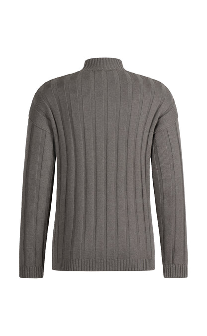 Edler Stehkragen-Pullover aus weichem, langlebigem Kaschmirmix, modern fit