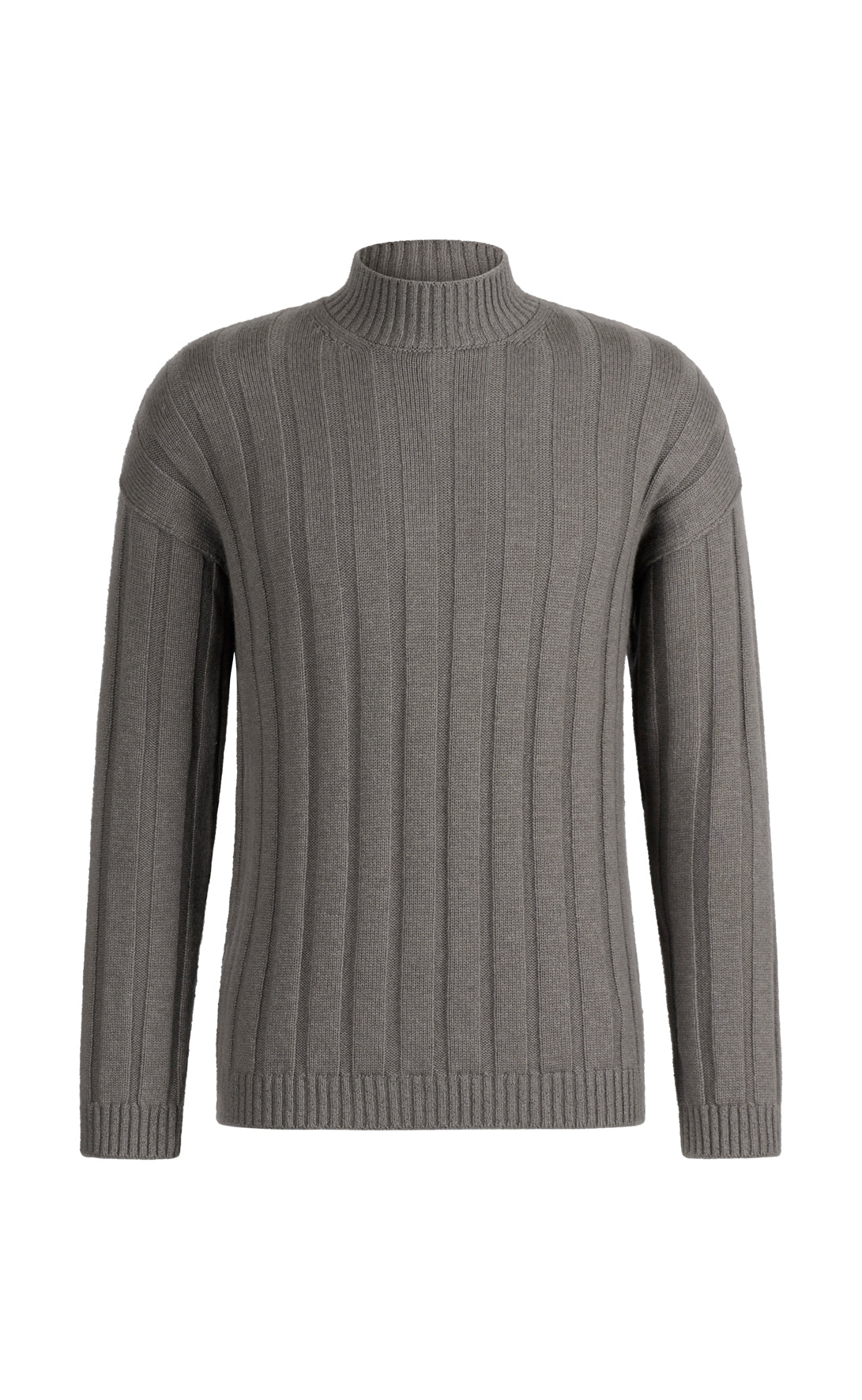 Edler Stehkragen-Pullover aus weichem, langlebigem Kaschmirmix, modern fit